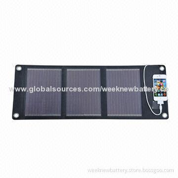Solar Power Charger, 5.1W for Smartphones, Samsung/iPhone and Digital Products